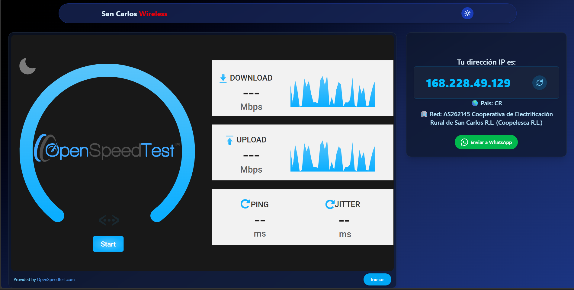 Prueba de velocidad Speedtest